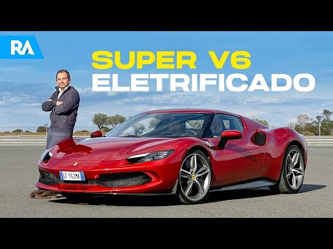 Primeiro teste Ferrari 296 GTB. Motor V6, TRAÇÃO TRASEIRA e 830 cv 😱